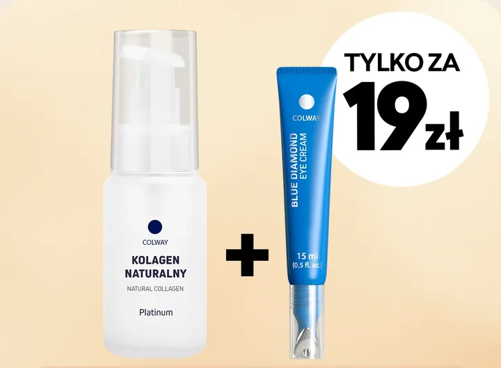 Zestaw Anti-Age: Kolagen Naturalny Platinum, Krem pod oczy Blue Diamond