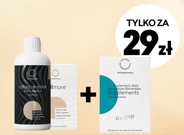 Zestaw Kolagenowe trio: Collagen Drink, CollMove, CollUp